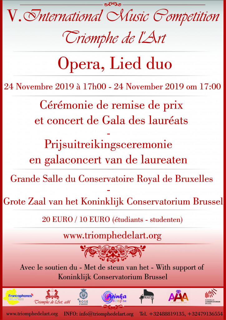 V. International Music Competition Triomphe de l'Art ( Opera & Lied duo ...